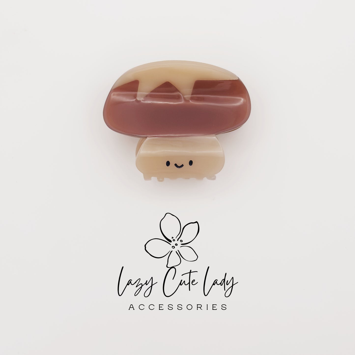 Mushroom Hair Claw Clip – Eco-Friendly Cellulose Acetate Cute Mini Claw for Women and Girls