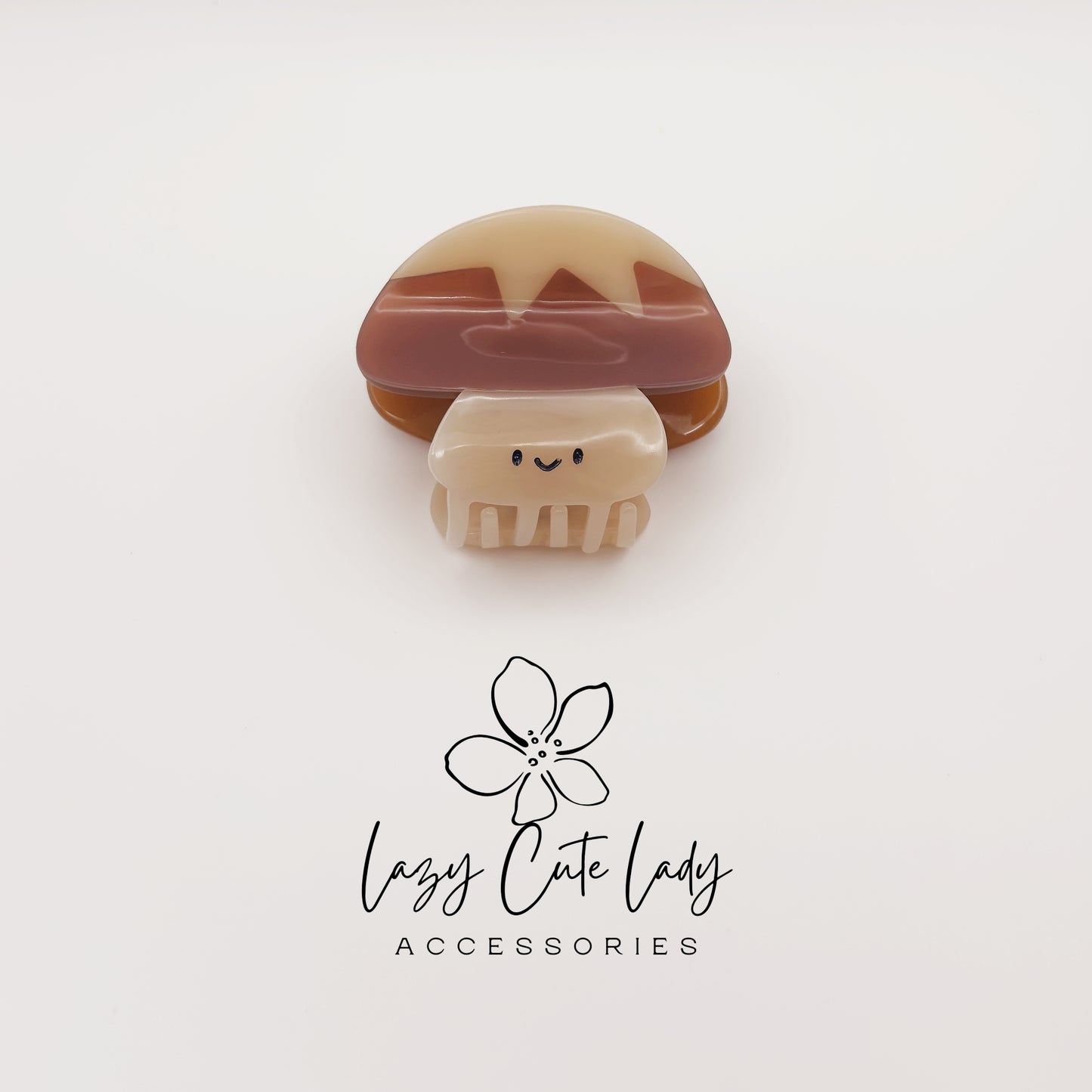 Mushroom Hair Claw Clip – Eco-Friendly Cellulose Acetate Cute Mini Claw for Women and Girls