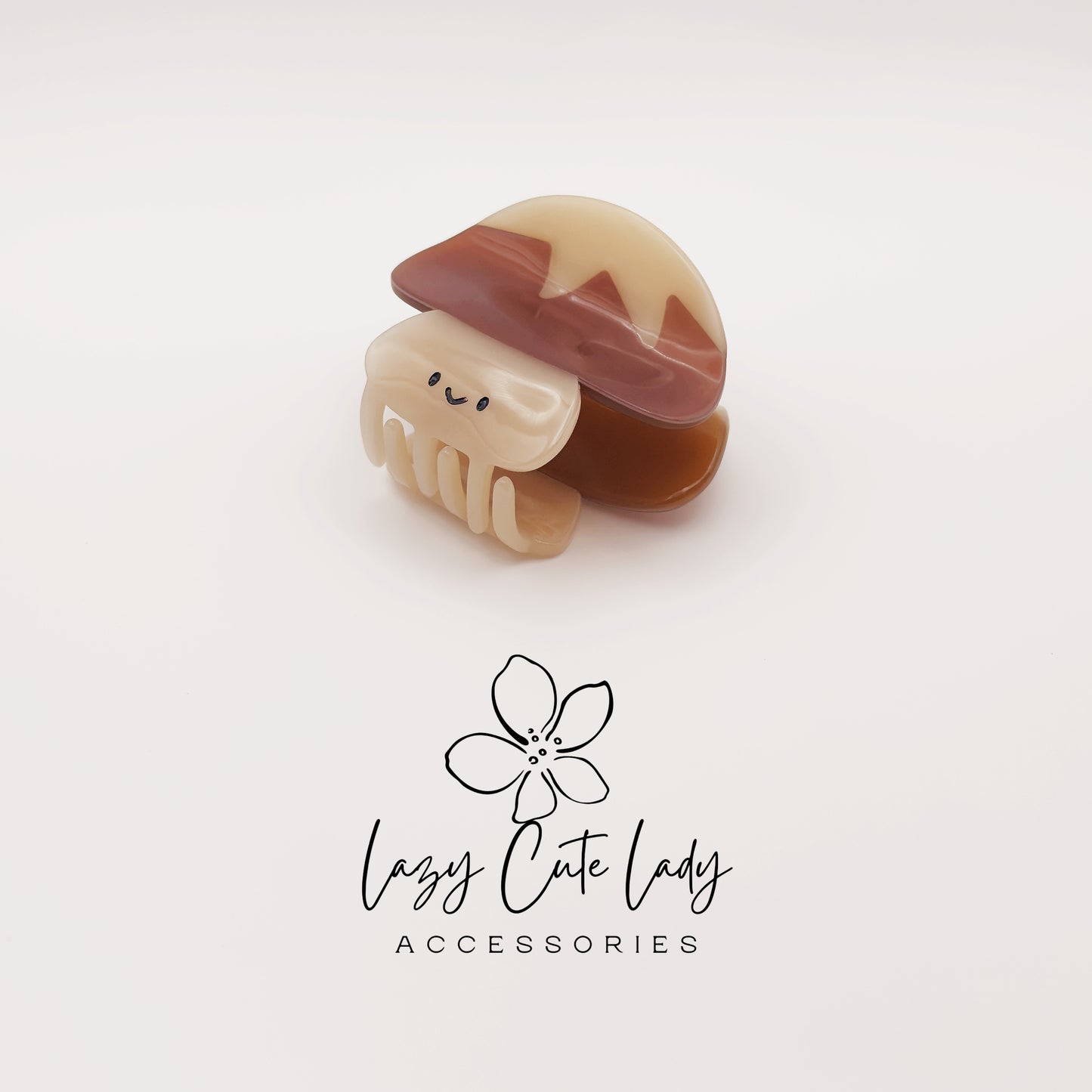 Mushroom Hair Claw Clip – Eco-Friendly Cellulose Acetate Cute Mini Claw for Women and Girls