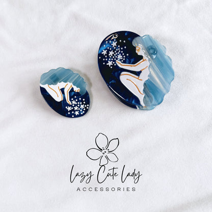 Ocean and Stars Collection Hair Accessories- Eco-Friendly Artistic Hair Clips and Claws