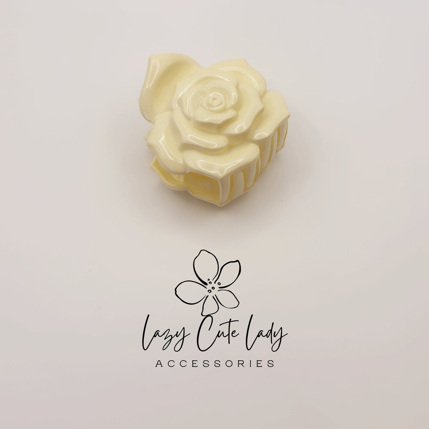 Rose Hair Claw Clips – Large Flower Cellulose Acetate Hair Accessories for Women and Girls