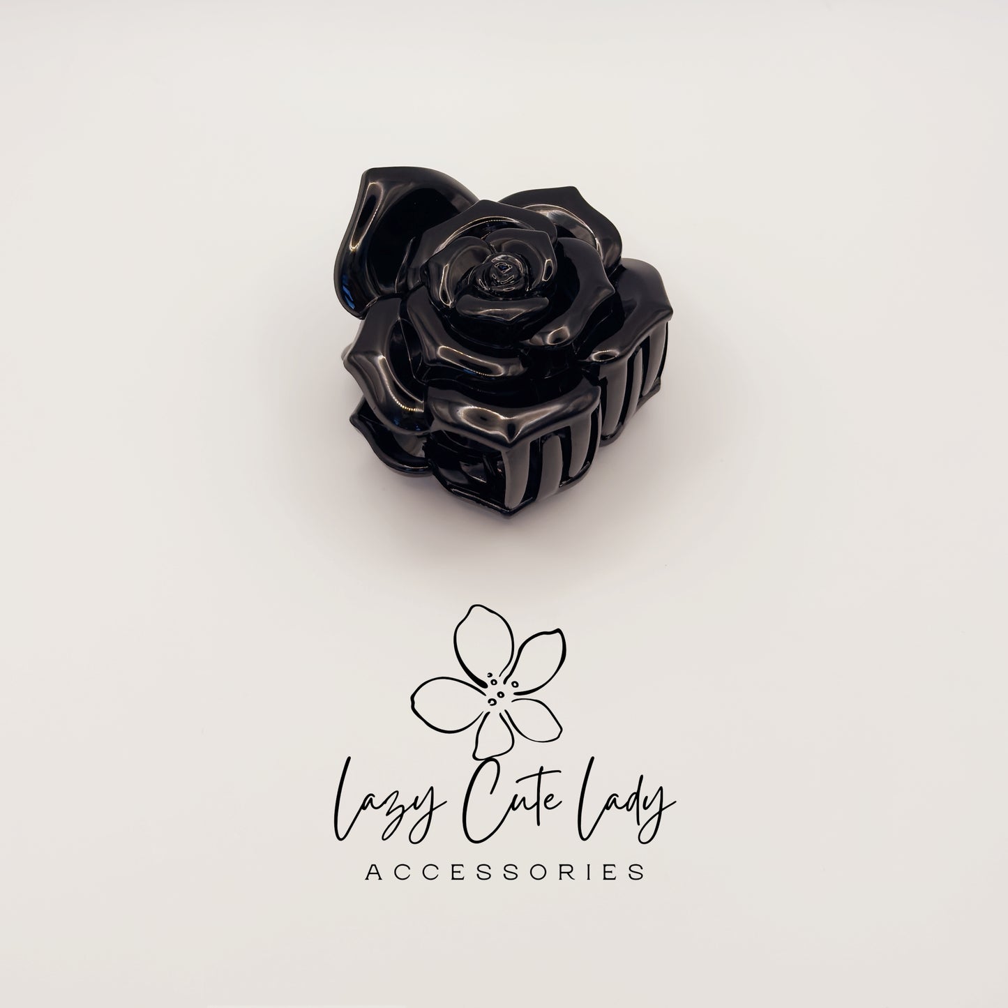 Rose Hair Claw Clips – Large Flower Cellulose Acetate Hair Accessories for Women and Girls