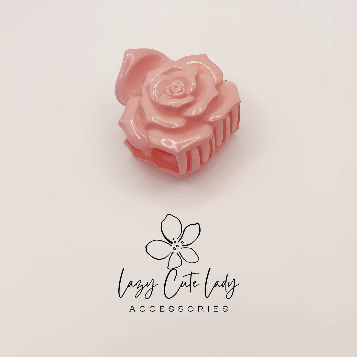Rose Hair Claw Clips – Large Flower Cellulose Acetate Hair Accessories for Women and Girls