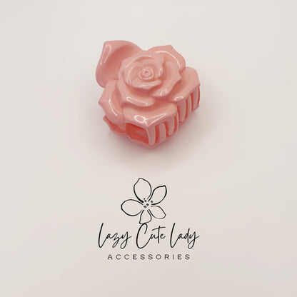 Rose Hair Claw Clips – Large Flower Cellulose Acetate Hair Accessories for Women and Girls