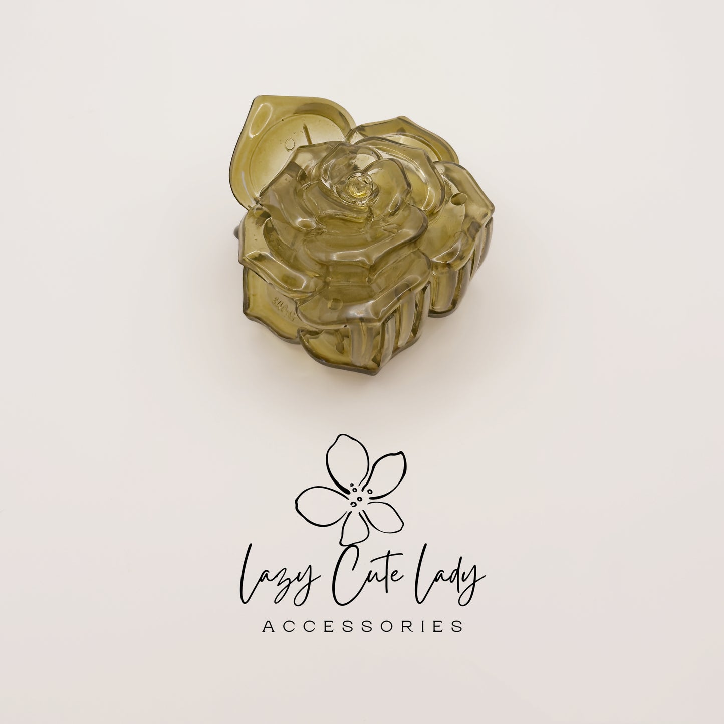 Rose Hair Claw Clips – Large Flower Cellulose Acetate Hair Accessories for Women and Girls