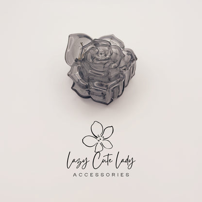 Rose Hair Claw Clips – Large Flower Cellulose Acetate Hair Accessories for Women and Girls