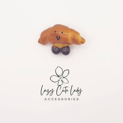Bakery Hair Clips – Cute Bread, Pretzel, Croissant &amp; Baguette Resin Hair Accessories for Girls and Women