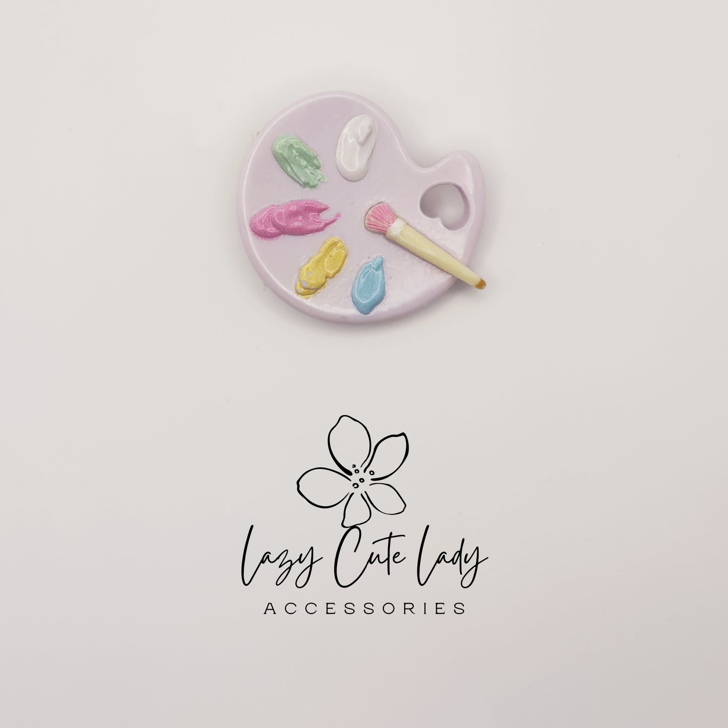 Artist Palette Hair Clips – Colorful Resin Paint Palette Hair Accessories for Girls and Women
