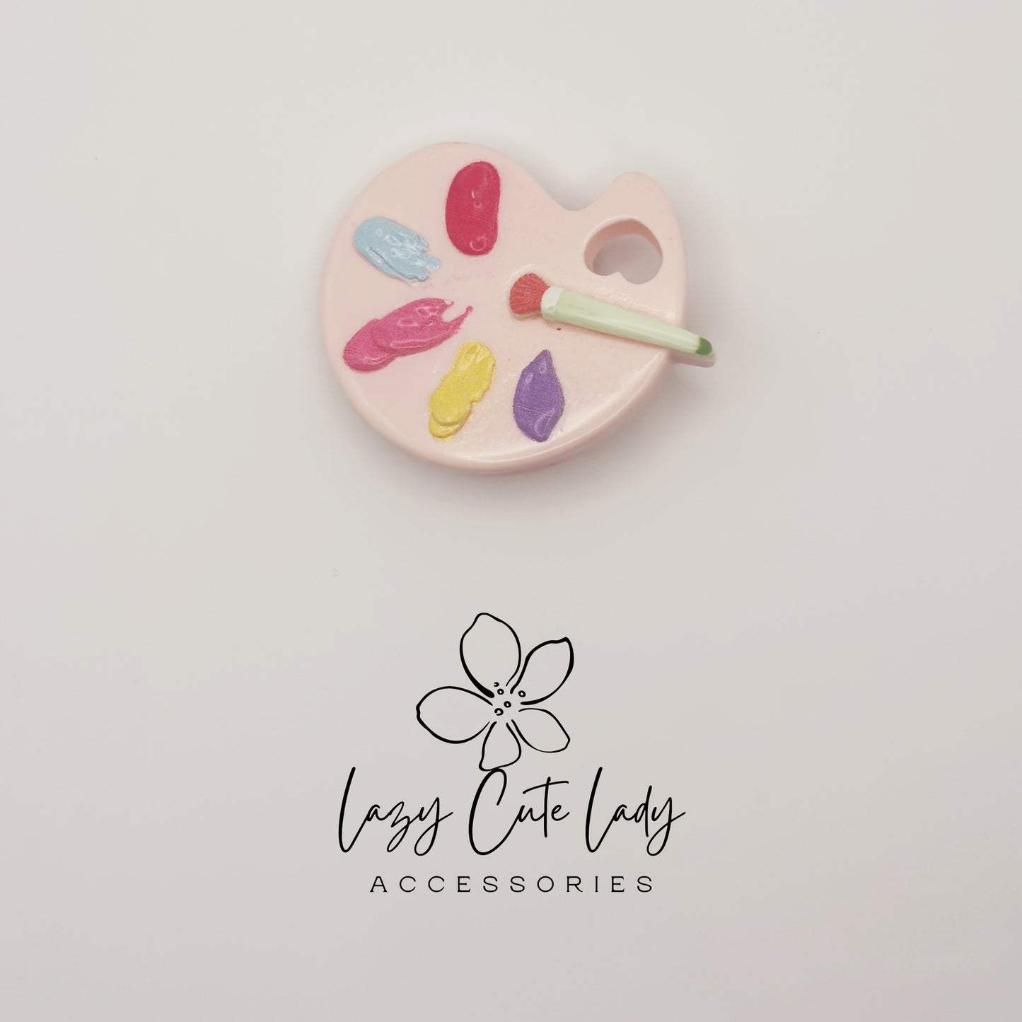 Artist Palette Hair Clips – Colorful Resin Paint Palette Hair Accessories for Girls and Women