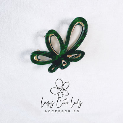 Butterfly Hair Claw - Eco-Friendly Acetate & Metal in Two Sizes