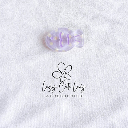 Lazy Cute Lady – Mini Fish Clip Collection- Baby hair Clips- Cute hair Clips- Gift