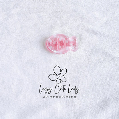 Lazy Cute Lady – Mini Fish Clip Collection- Baby hair Clips- Cute hair Clips- Gift
