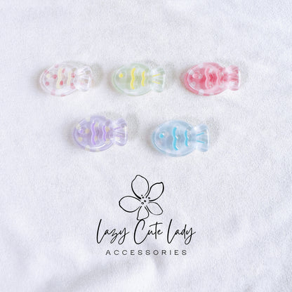 Lazy Cute Lady – Mini Fish Clip Collection- Baby hair Clips- Cute hair Clips- Gift