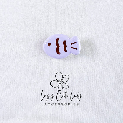 Lazy Cute Lady – Mini Fish Clip Collection- Baby hair Clips- Cute hair Clips- Gift