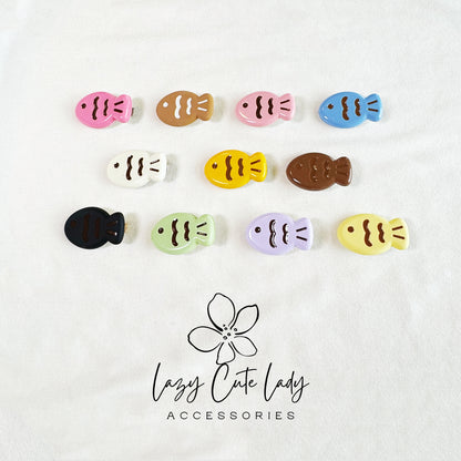 Lazy Cute Lady – Mini Fish Clip Collection- Baby hair Clips- Cute hair Clips- Gift