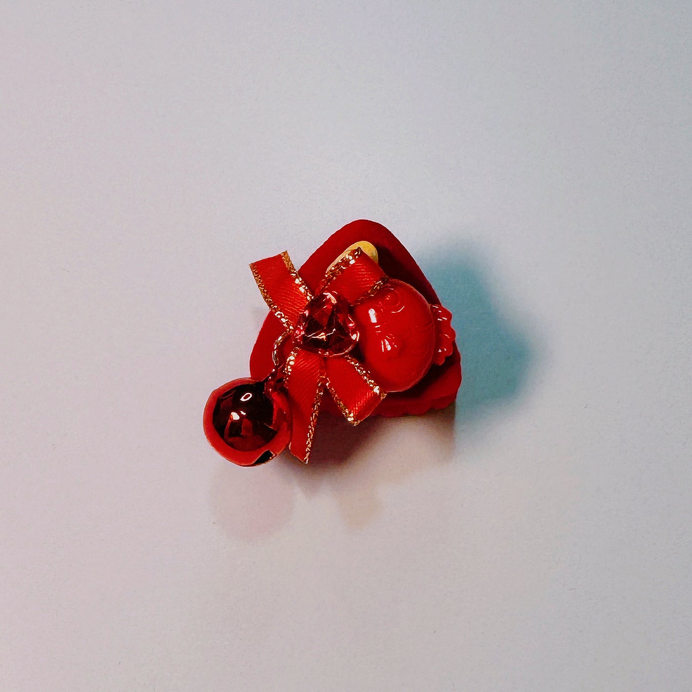 Red Cute Hair Clip with Bell for Kids