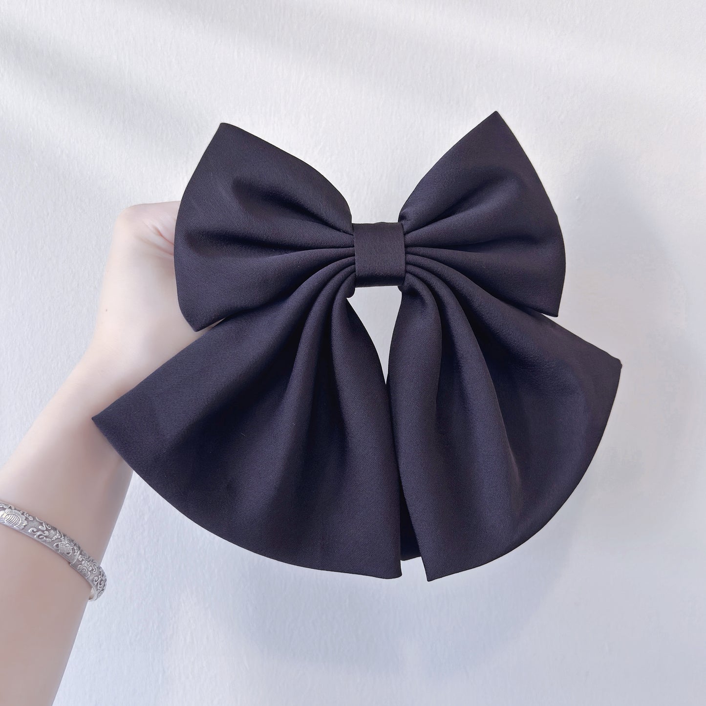 Hair accessories - Satin Bow Hair Clip – Adorable and Elegant Accessory