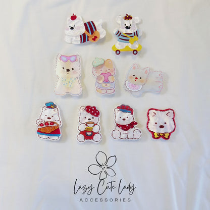Puppy & Kitty Pals Hair Clips – Adorable Cartoon Animal Barrettes for Kids | 9 Cute Designs