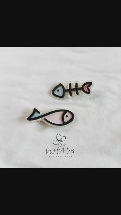 Whimsical Fish Tale Hair Clip - Hair Accessory - cute hair clip for girl for women