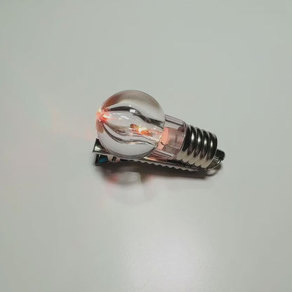 Light-Up Bulb-Shaped Hair Clip